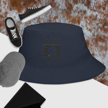 "BLACK BY POPULAR DEMAND" Bucket Hat