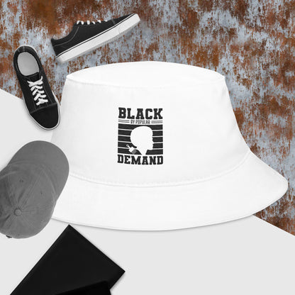 "BLACK BY POPULAR DEMAND" Bucket Hat