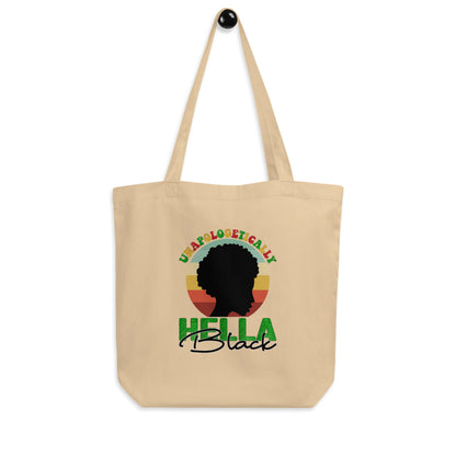 "HELLA" Black Culture Organic Tote