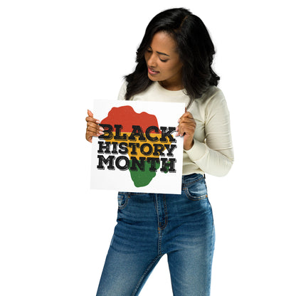 "BLACK HISTORY MONTH" Poster