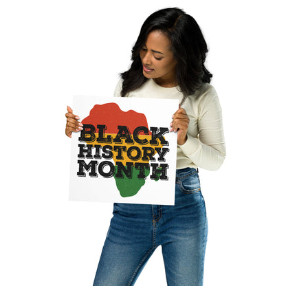 "BLACK HISTORY MONTH" Poster