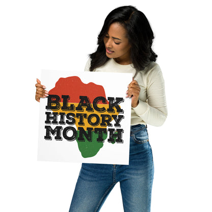 "BLACK HISTORY MONTH" Poster