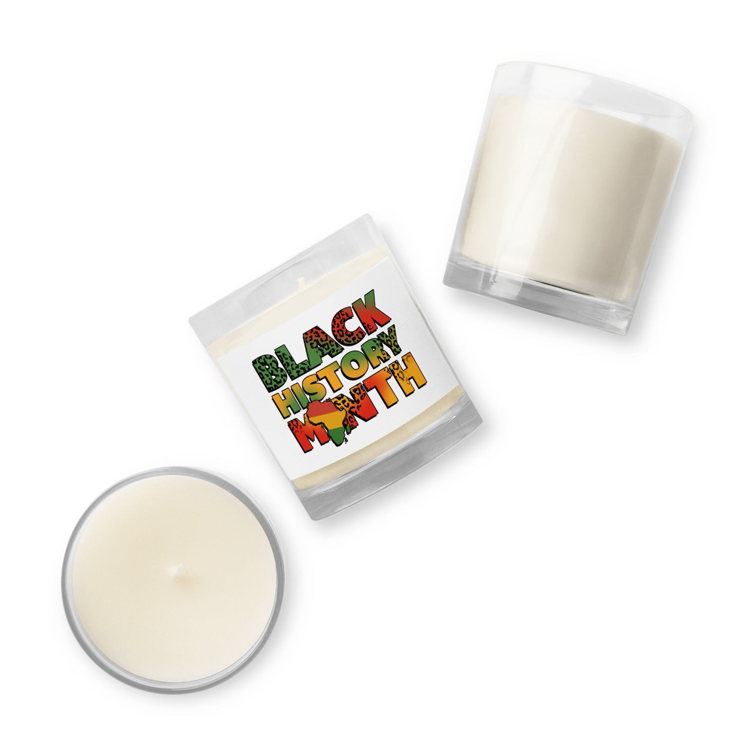 "BLACK HISTORY MONTH" Glass Jar Soy Wax Candle