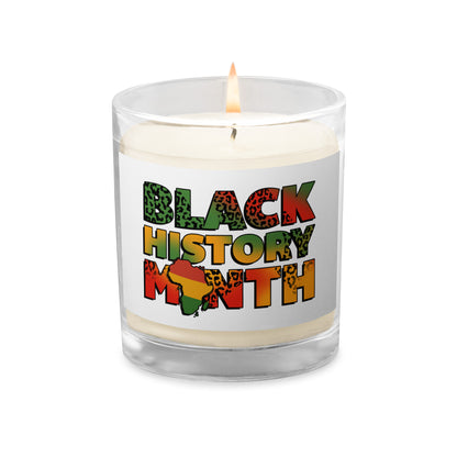 "BLACK HISTORY MONTH" Glass Jar Soy Wax Candle