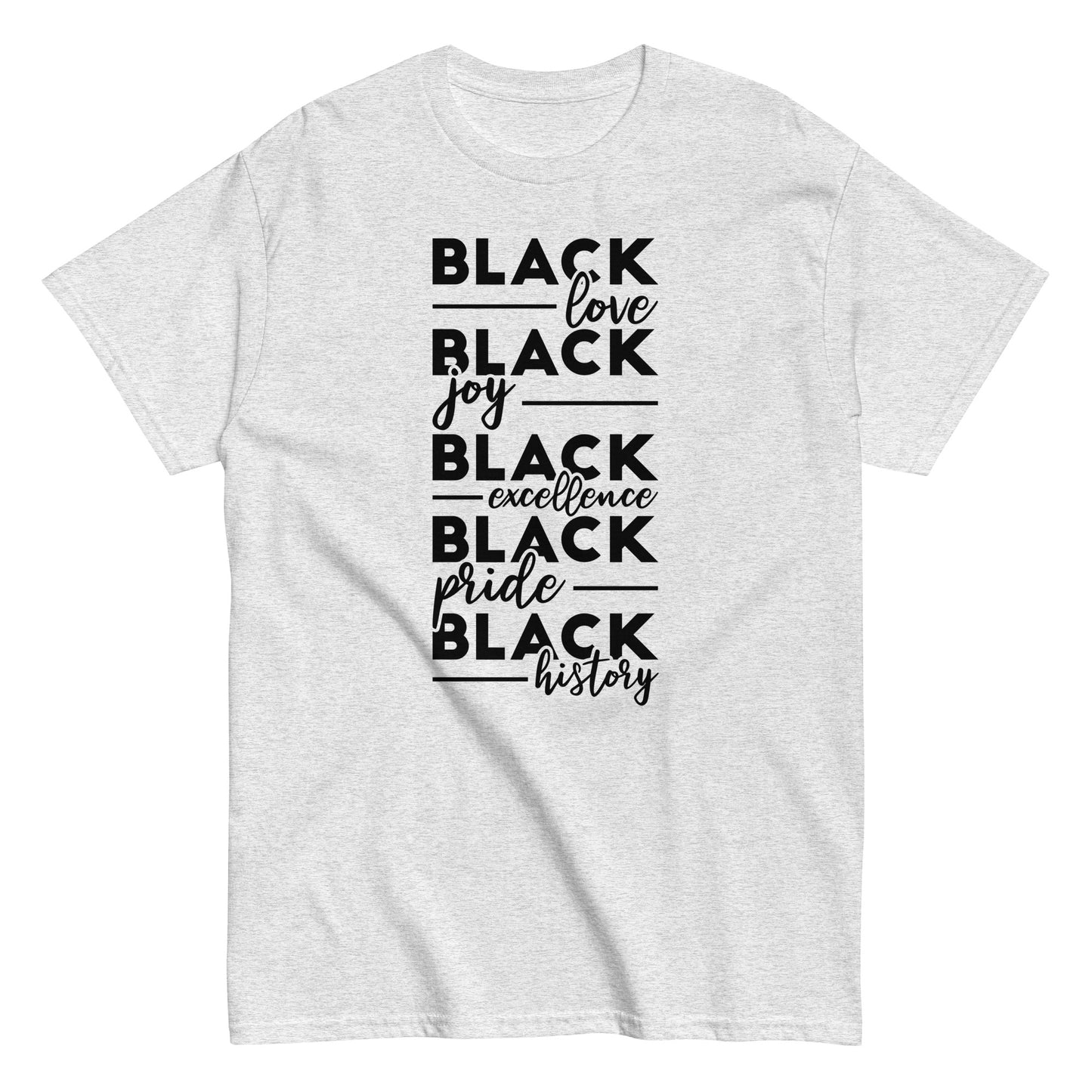 "BLACK BLACK BLACK" Men's classic tee