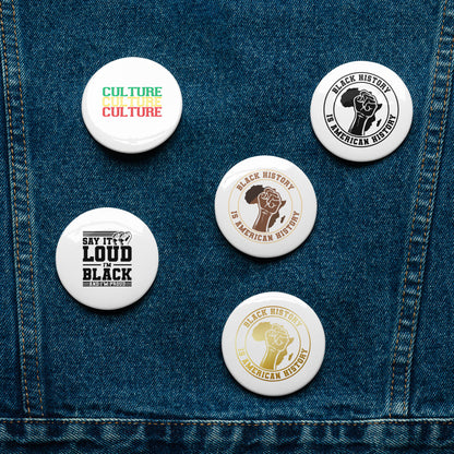 Set of pin buttons