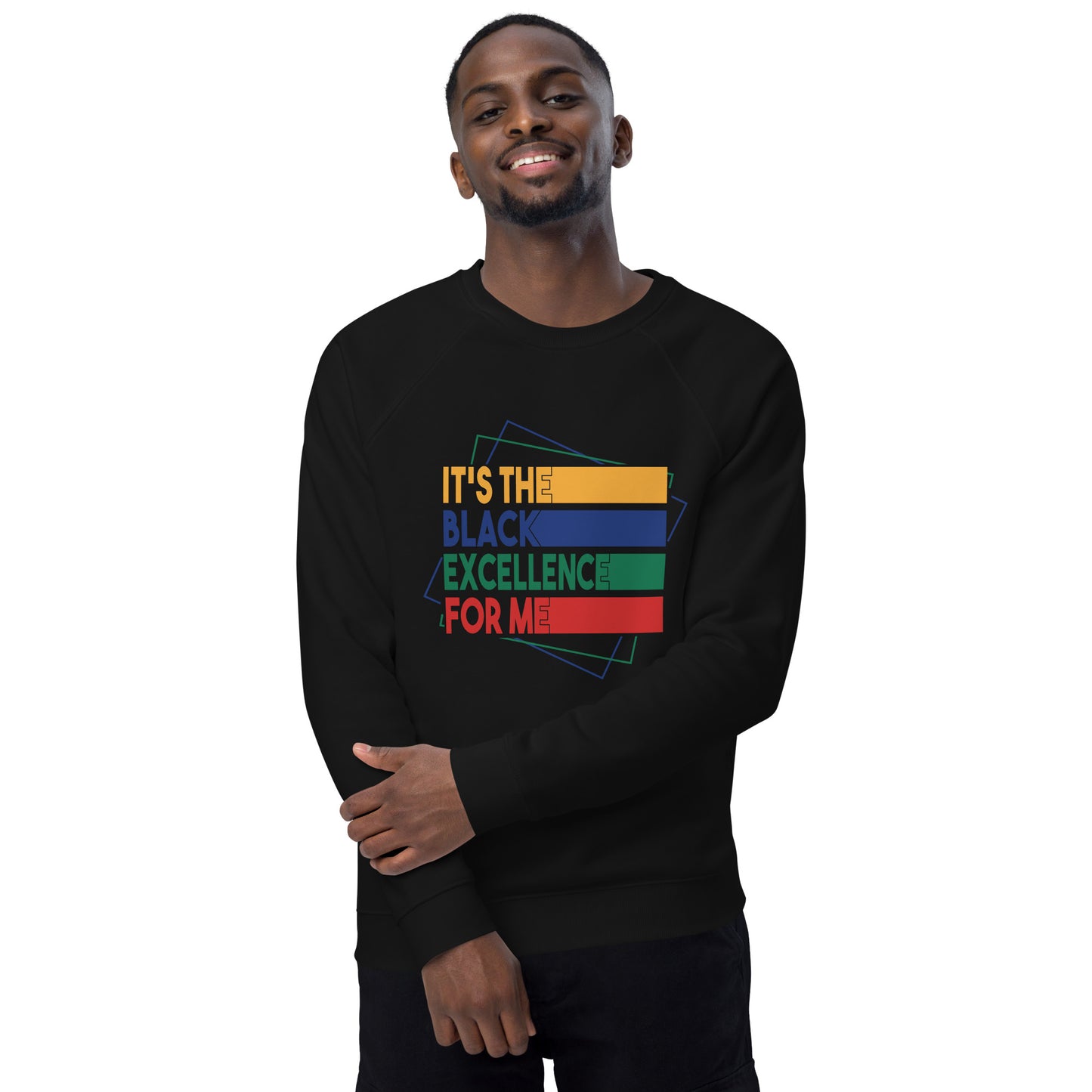 "BLACK EXCELLENCE" Unisex Raglan Sweatshirt