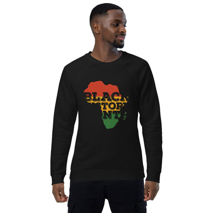 "BLACK HISTORY MONTH" Unisex organic raglan sweatshirt