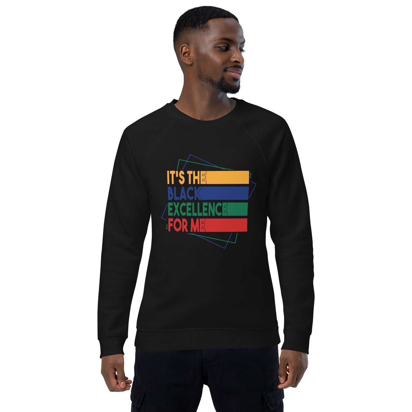 "BLACK EXCELLENCE" Unisex Raglan Sweatshirt