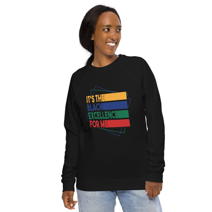 "BLACK EXCELLENCE" Unisex Raglan Sweatshirt