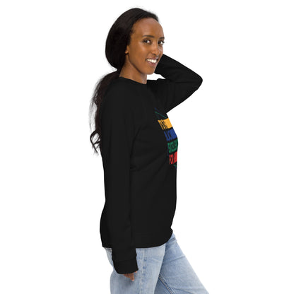 "BLACK EXCELLENCE" Unisex Raglan Sweatshirt