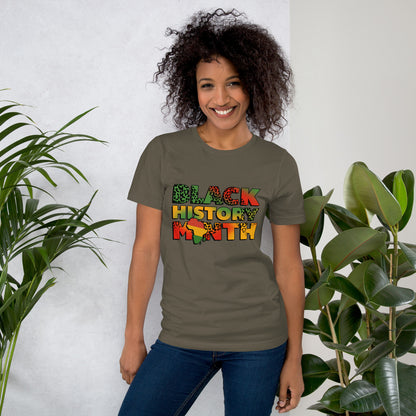 "BLACK HISTORY MONTH" Unisex t-shirt