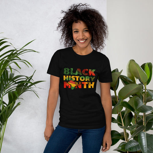 "BLACK HISTORY MONTH" Unisex t-shirt