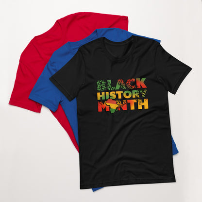 "BLACK HISTORY MONTH" Unisex t-shirt