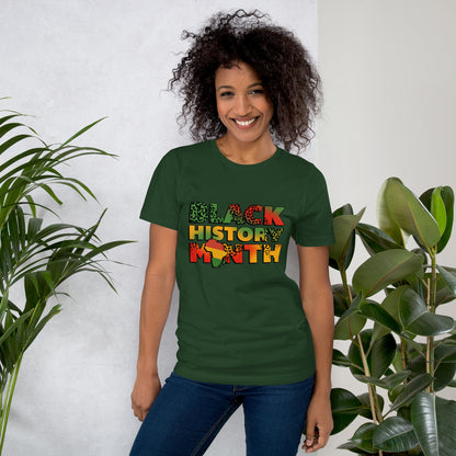 "BLACK HISTORY MONTH" Unisex t-shirt