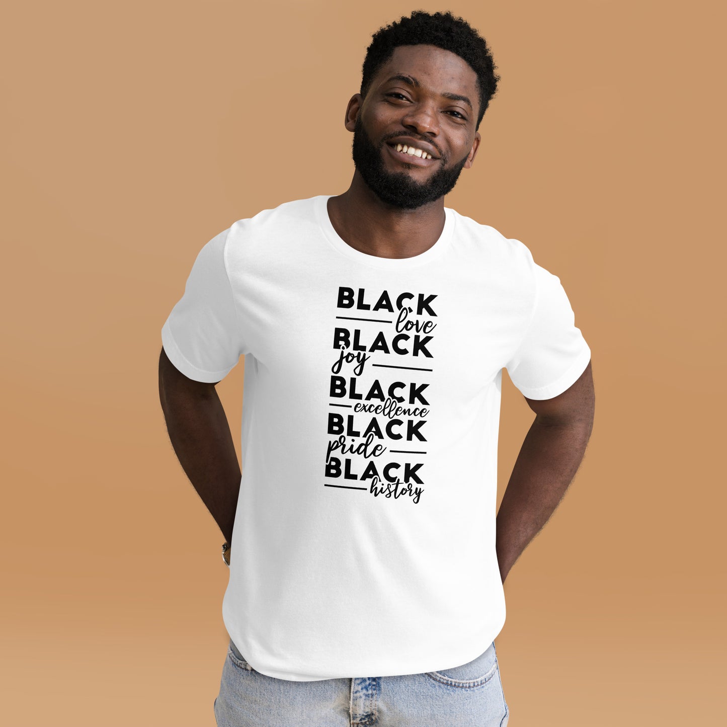 "BLACK BLACK BLACK" Unisex T-shirt