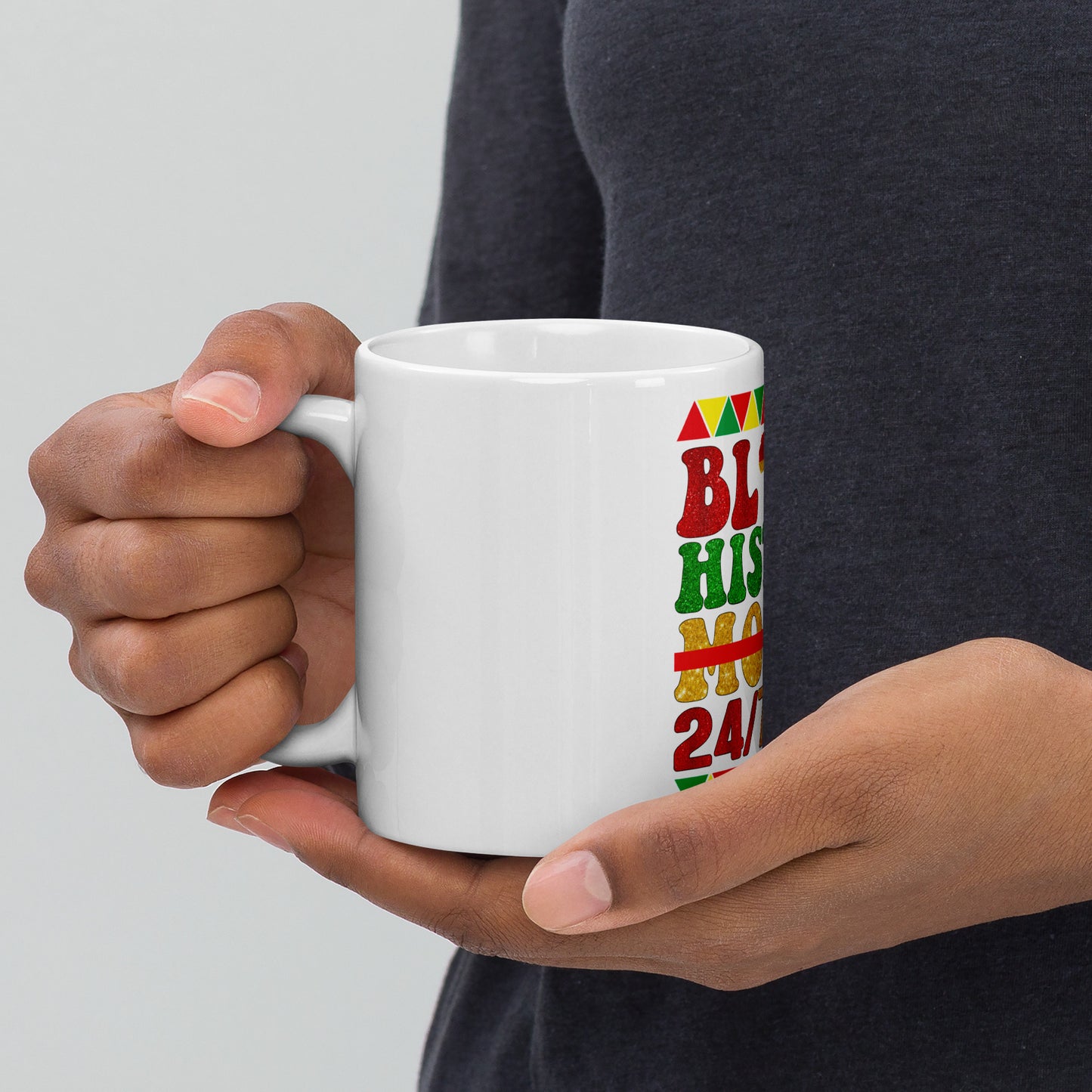 "24/7 365" White glossy mug