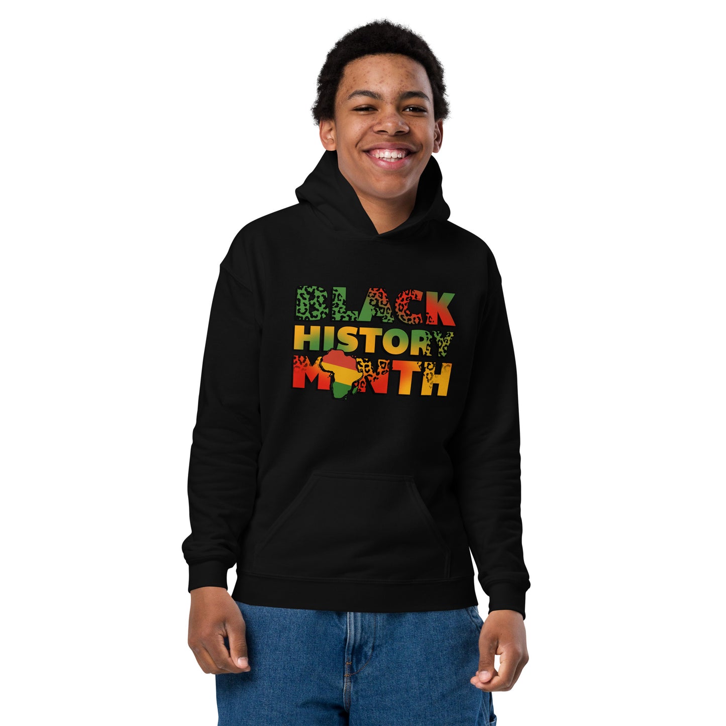 "BLACK HISTORY MONTH" Youth Heavy Blend Hoodie