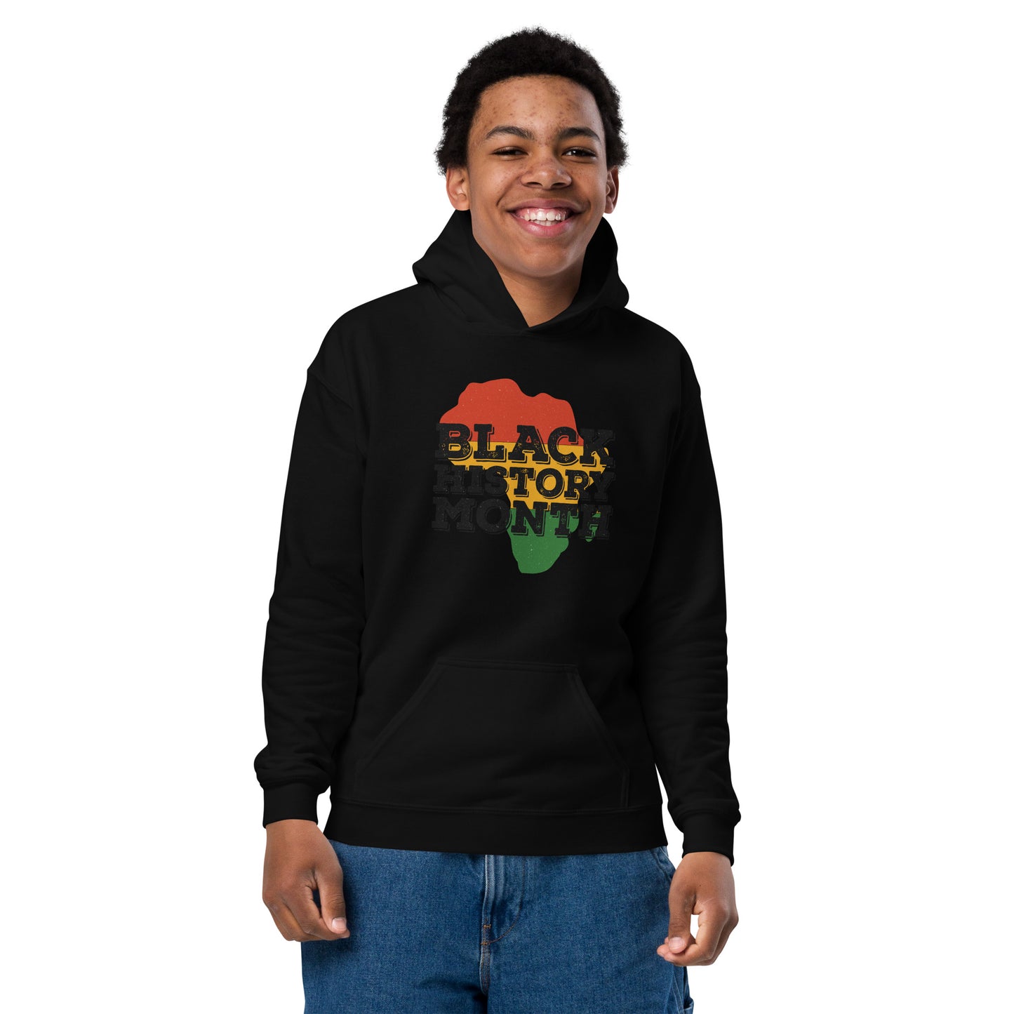 "BLACK HISTORY MONTH" Youth Heavy Blend Hoodie