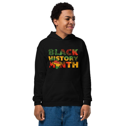 "BLACK HISTORY MONTH" Youth Heavy Blend Hoodie