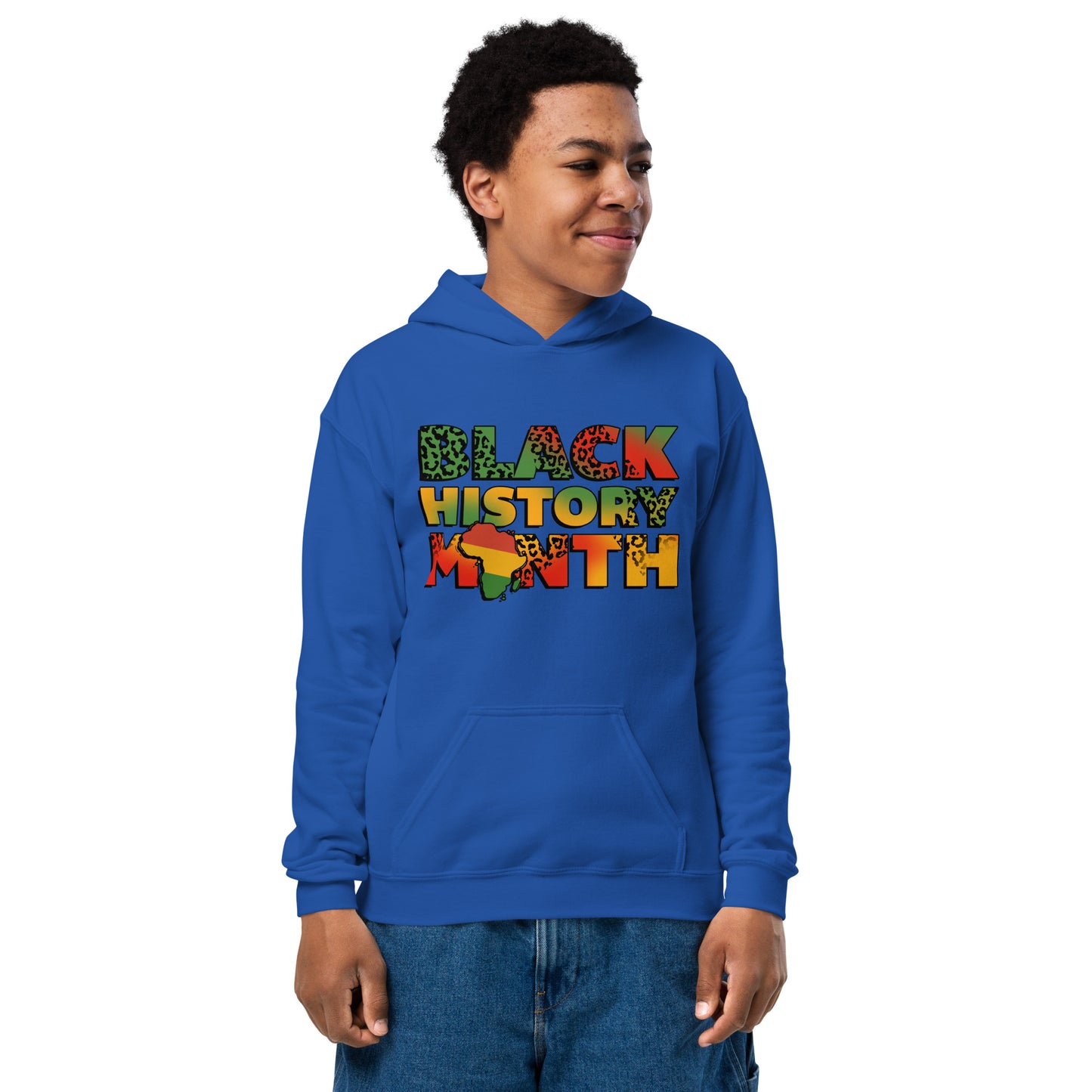 "BLACK HISTORY MONTH" Youth Heavy Blend Hoodie