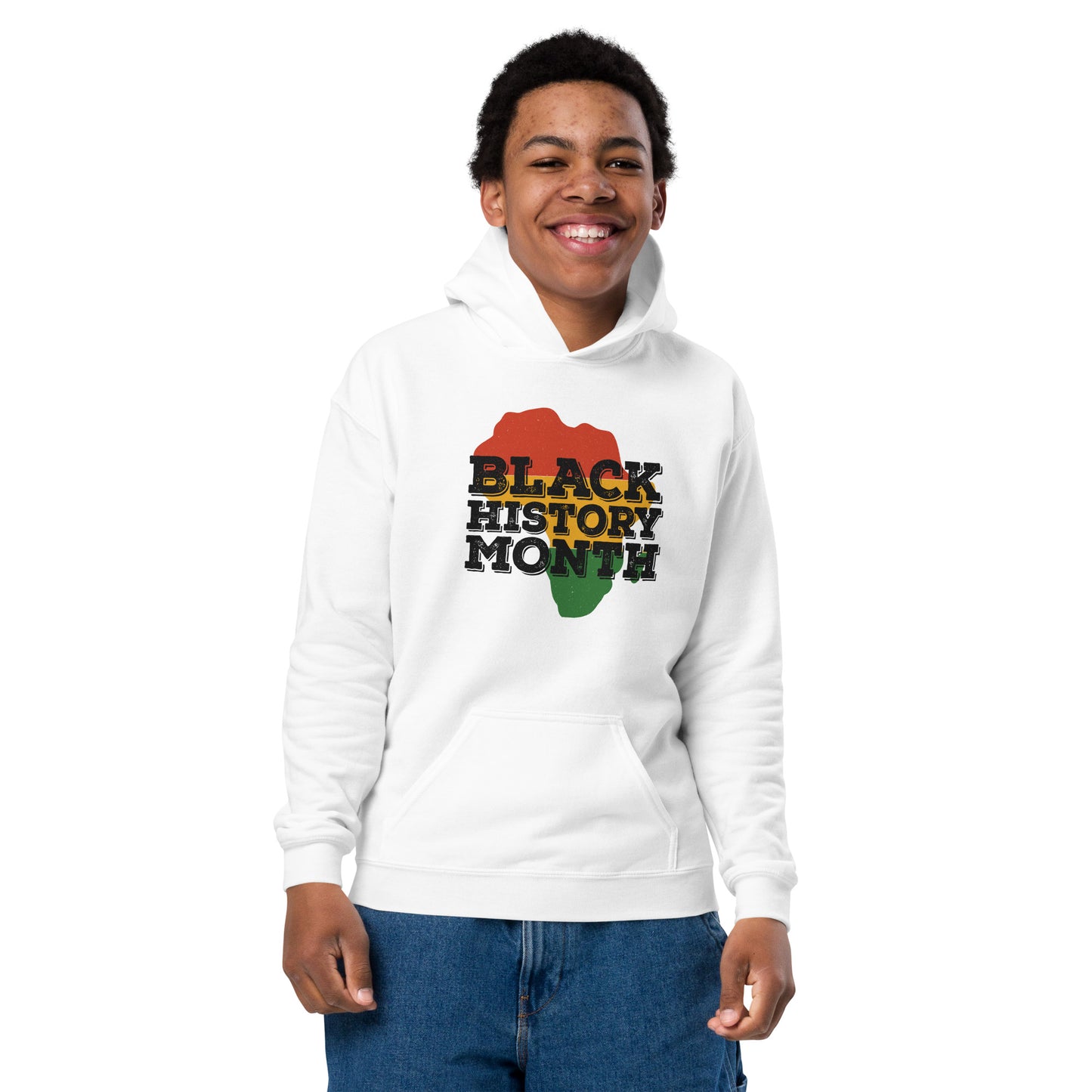 "BLACK HISTORY MONTH" Youth Heavy Blend Hoodie