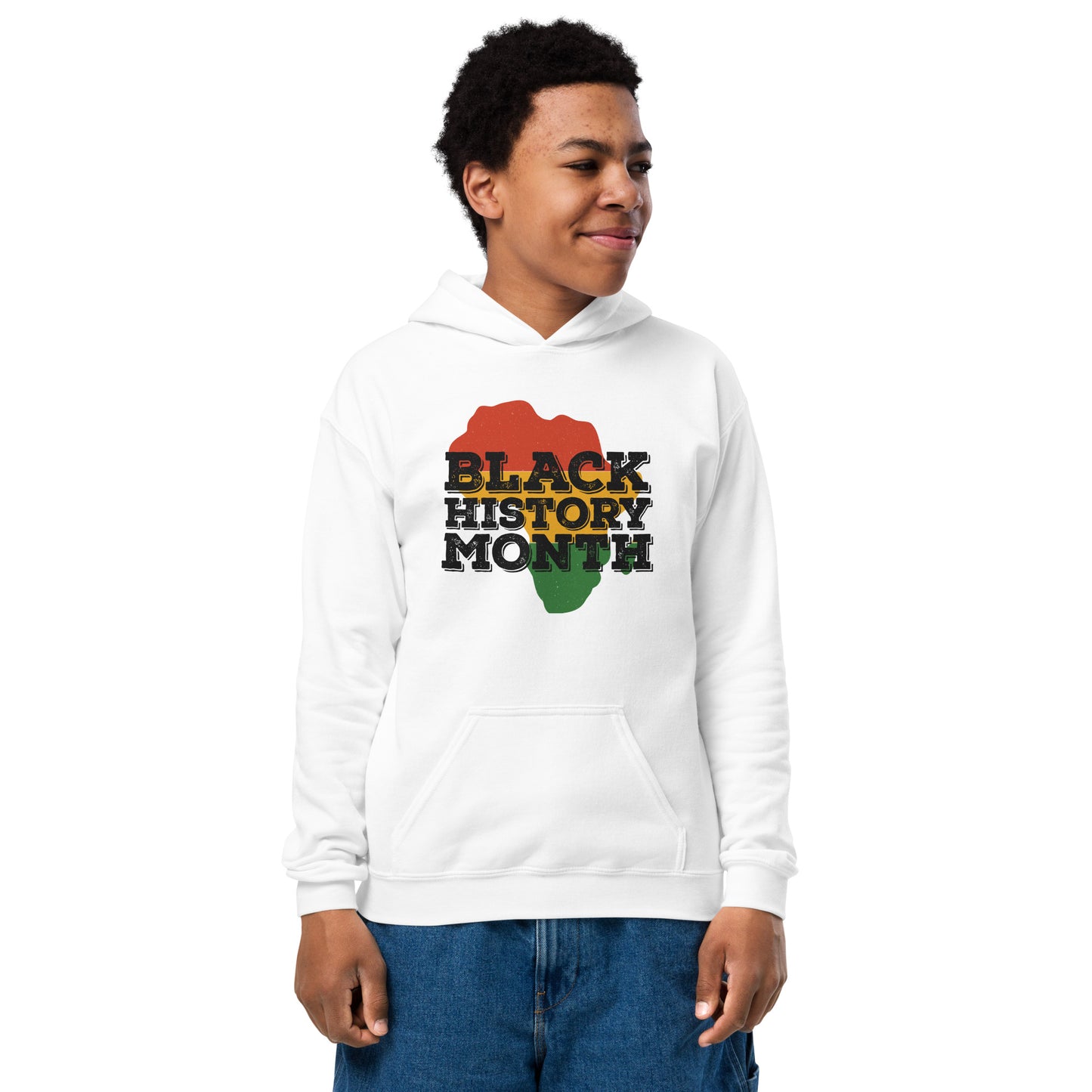 "BLACK HISTORY MONTH" Youth Heavy Blend Hoodie